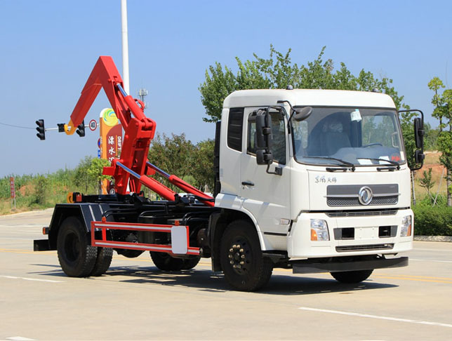 東風(fēng)天錦國(guó)六車(chē)廂可卸式垃圾車(chē)圖片2
