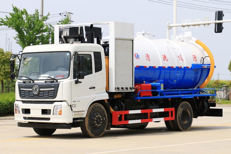 東風(fēng)天錦國(guó)六 15方帶副發(fā)清洗吸污車
